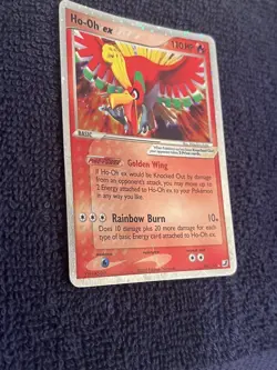 Pokemon TCG Ho-Oh ex 104/115 EX Unseen Forces Holo Ultra Rare English 2005 - Image 2
