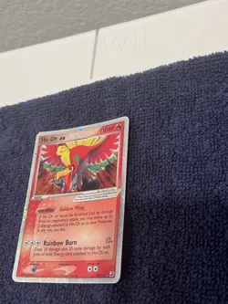 Pokemon TCG Ho-Oh ex 104/115 EX Unseen Forces Holo Ultra Rare English 2005 - Image 3
