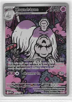Houndstone 145/132 Illustration Rare Mega Evolution Pokemon Holo Near Mint - Image 1