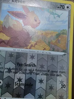 Eevee 125/203 Common Evolving Skies Pokemon Reverse Holo MP - Image 4
