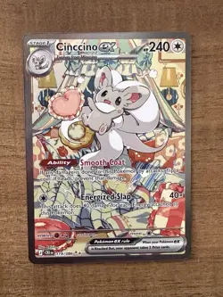 Cinccino ex SIR Rare Chaos Rising 119/086 Pokemon PSA 10 Potential! Mint! - Image 1