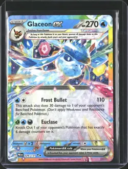 Glaceon ex 026/131 Holo Double Rare Prismatic Evolutions Pokemon NM/M - Image 1