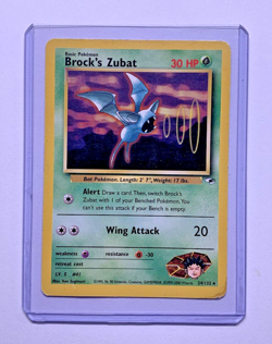 Brock's Zubat 24/132 Gym Heroes Rare Pokemon Card - Image 1