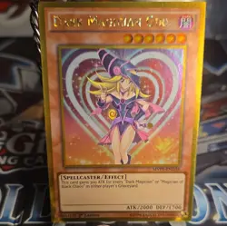 YugiOh 1x Dark Magician Girl MVP1-ENG56 1st Edition Gold Rare - Image 1