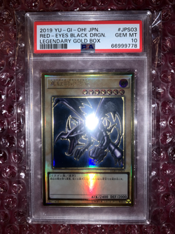 PSA 10 Gem Mint Red Eyes Black Dragon LGB1-JPS03 Legendary Gold Box Yugioh - Image 2