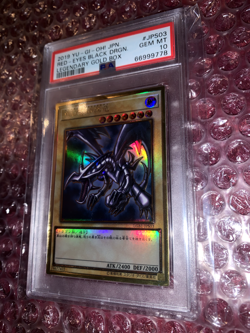 PSA 10 Gem Mint Red Eyes Black Dragon LGB1-JPS03 Legendary Gold Box Yugioh - Image 4