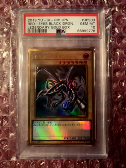 PSA 10 Gem Mint Red Eyes Black Dragon LGB1-JPS03 Legendary Gold Box Yugioh - Image 5