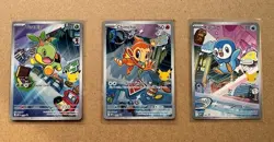 Pokemon TCG: First Partner Illustration Collection Turtwig Chimchar Piplup Promo - Image 1