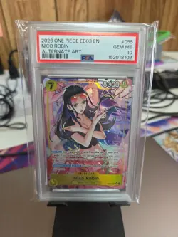 2026 ONE PIECE EB03-EXTRA BOOSTER -ONE PIECE HEROINES EDITION- NICO ROBIN PSA 10 - Image 1