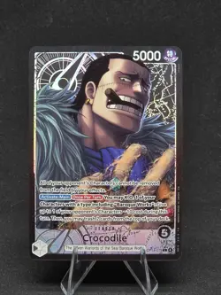 One Piece Crocodile OP14-079 Alt Art Leader The Azure Sea's Seven NM EN - Image 1