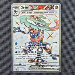 Greninja ex 198/167 Sv06: Twilight Masquerade Holo Pokemon TCG - Image 1