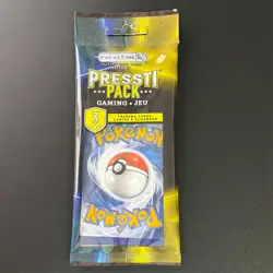 Presstine Pack Pokemon TCG Booster Pack 3 Cards English Trading Card Game - Image 1