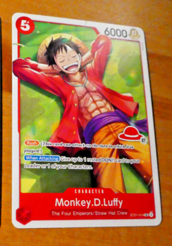 ONE PIECE ENGLISH CARD GAME CARTE LD01 PROMO N°27 LUFFY ST21-014 SR EN NM - Image 1
