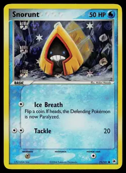 Pokemon Card - Snorunt Hidden Legends 73/101 Reverse Holo Common - Image 1