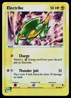 Pokemon Card - Electrike Ruby & Sapphire 30/109 Reverse Holo Uncommon - Image 1