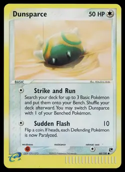 Pokemon Card - Dunsparce Sandstorm 60/100 Reverse Holo Common - Image 1