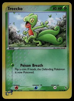 Pokemon Card - Treecko Ruby & Sapphire 75/109 Reverse Holo Common - Image 1