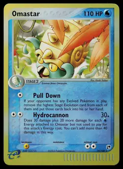 Pokemon Card - Omastar Sandstorm 19/100 Reverse Holo Rare - Image 1