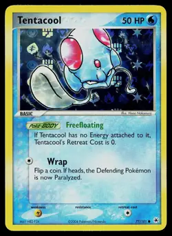 Pokemon Card - Tentacool Hidden Legends 77/101 Reverse Holo Common - Image 1