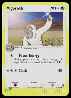 Pokemon Card - Vigoroth Sandstorm 52/100 Reverse Holo Uncommon - Image 1