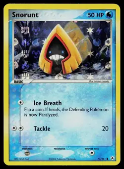 Pokemon Card - Snorunt Hidden Legends 73/101 Reverse Holo Common - Image 1