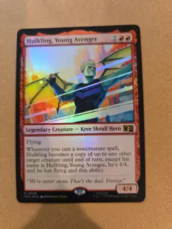 MTG - Marvel Super Heroes - Hulking, Young Avenger - Foil - Rare - Card #689 - Image 1