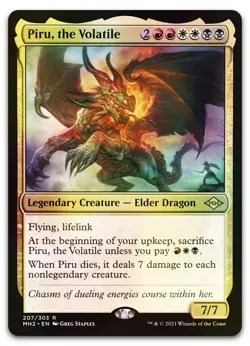 Piru, the Volatile #207 (Foil) (NM) Modern Horizons 2 MH2 Magic MTG - Image 1