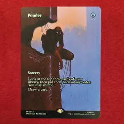 Wizards of the Coast MTG Ponder Marvel Spider-Man M 0013 Mythic Blue U EN 2025 - Image 1