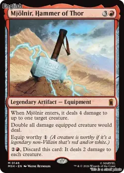 (Preorder) Mjolnir, Hammer of Thor EN [MSH - 146] - NM TCG MTG - Image 1