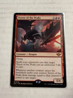 Magic: The Gathering Terror of the Peaks Mythic Dragon OTJ Regular Eng 0149 - Image 1