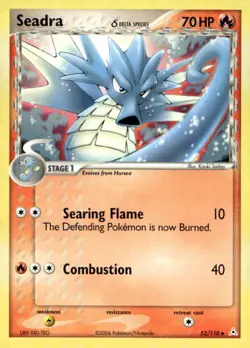 Seadra 52/110 Uncommon Holon Phantoms Pokemon Lightly Played - Image 1