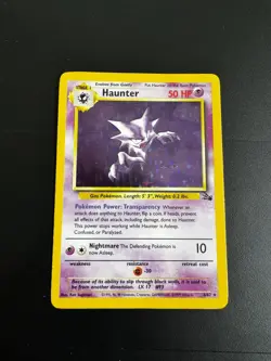 Haunter 6/62 Holo Rare - Fossil Set Unlimited - WoTC Pokemon 1999 LP - Image 1