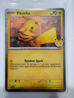 Pikachu - (Cosmo Holo) 051/162 Temporal Forces Pokemon Holo - NM - Image 2