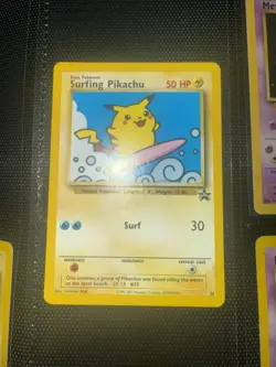 Pokemon TCG Surfing Pikachu Black Star Promo Card 28 WOTC - Image 1