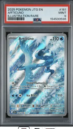 2025 Pokemon Journey Together Articuno 161/159 Illustration Rare PSA 9 - Image 1