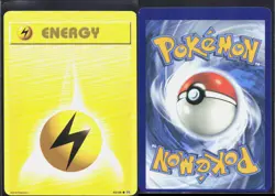 LIGHTNING ENERGY 94/108 C EVOLUTIONS POKEMON NM/M (OFFCUT/MISCUT ERROR) - Image 1