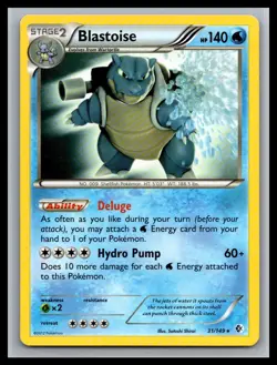 Blastoise 31/149 Holo Rare Boundaries Crossed Pokemon Lightly Played - Image 1