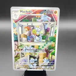 Pokemon Machoke 177/165 SV Scarlet & Violet 151 Illustration Rare Holo EN - Image 1