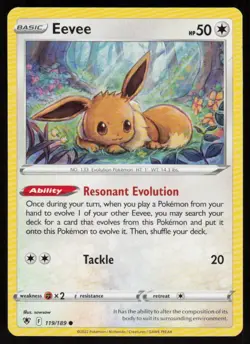 Eevee 119/189 Common Astral Radiance Pokemon NM - Image 1