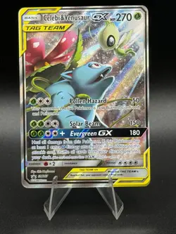 Celebi & Venusaur GX SM167 Sun & Moon *Promo* Tag Team Pokemon TCG - Image 1