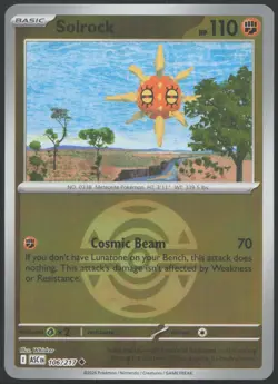 Solrock (Energy Symbol) 106/217 Holo Ascended Heroes Pokemon Reverse Holo NM - Image 1