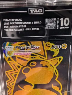 Pikachu VMAX TAG 10 #TG29 TOP5 SWSH Lost Origin TG29/TG30 GEM MINT Pokemon - Image 1