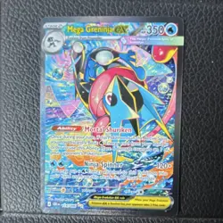 Mega Greninja EX 116/122 BREAKpoint Full Art Holo Ultra Rare Pokemon TCG 2016 - Image 1