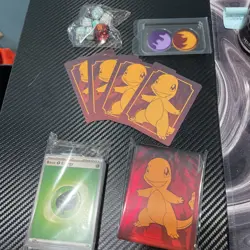 Pokemon TCG Sleeves, Dice, Markers, Dividers. Obsidian Flames ETB - Charmander - Image 1
