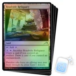FOIL ROADSIDE RELIQUARY X4 Kamigawa: Neon Dynasty NEO Magic MTG MINT CARD - Image 1