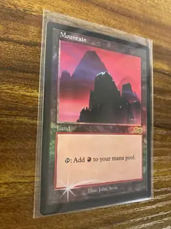 MTG✨Arena League 1999 Promo MOUNTAIN FOIL (Urza’s Saga)✨NM/M Avon Art UNPLAYED ! - Image 3
