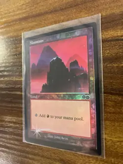 MTG✨Arena League 1999 Promo MOUNTAIN FOIL (Urza’s Saga)✨NM/M Avon Art UNPLAYED ! - Image 4