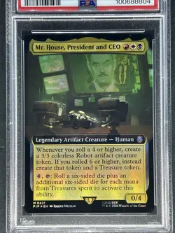 2024 Magic MTG Fallout Mr. House, President and CEO Extended Art - FOIL💎PSA 9💎 - Image 2