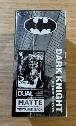 Dragon Shield Sleeves: Standard Matte Dual Art Dark Knight 100CT #2 - Image 1