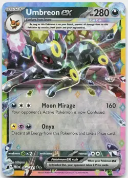 Umbreon ex - 060/131 060/131 Holo Double Rare Prismatic Evolutions Pokemon NM - Image 1